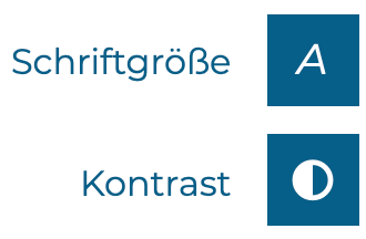 Einstellung von Kontrast und Schriftgröße