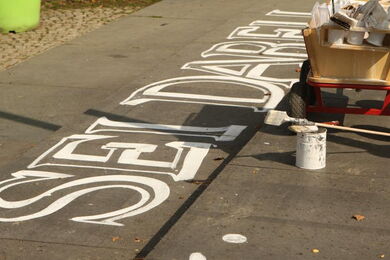 Schriftzug "Sei dabei!"