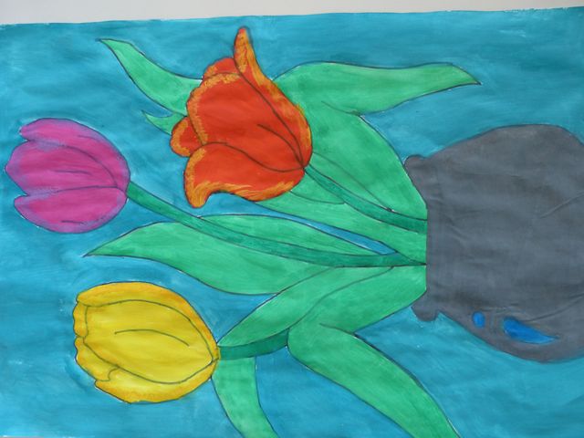Tulpen zeichnen und malen