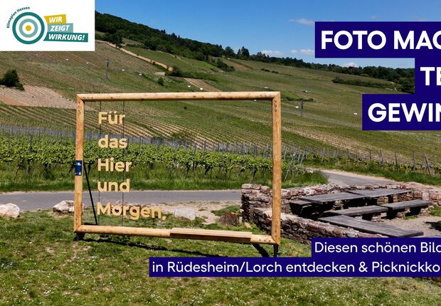 Fotowettbewerb Klimaplan Hessen - Bilderrahmen in Rüdesheim/Lorch