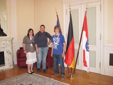 Jugendliche in der Staatskanzlei