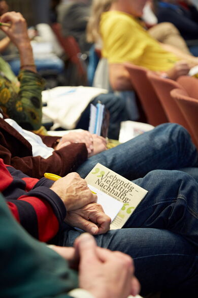 Teilnehmende hören dem Vortrag von Prof. Dr. Evers zu