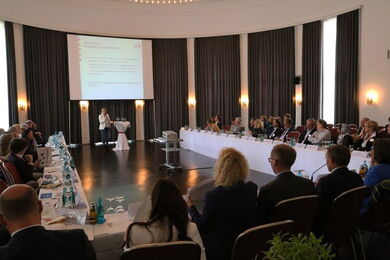 Prof. Dr. Bachmann stellt den Peer Review vor