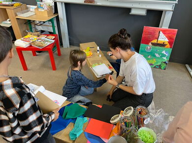 Jana Fäth von Lässig begleitete die Kinder der Klasse 3c der Schule im Kirchgarten in Babenhausen bei der Umsetzung ihrer Ideen für den Kinder-Aktionswettbewerb.