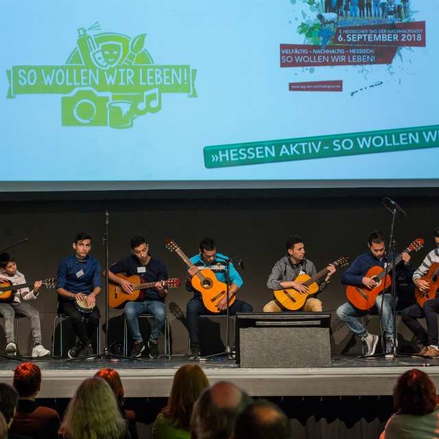 Musikalische Performance durch das Projekt Grenzenlos