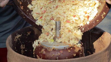 Äpfel werden weiterverarbeitet