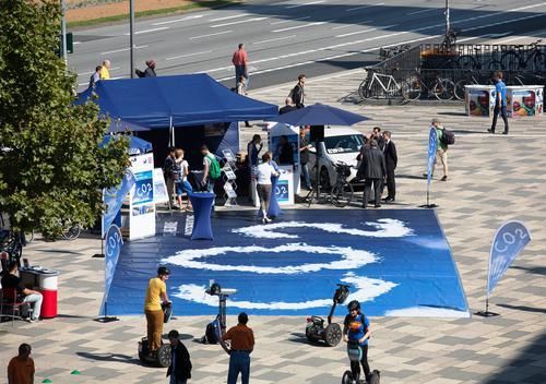 Infostand CO2-neutrale Landesverwaltung