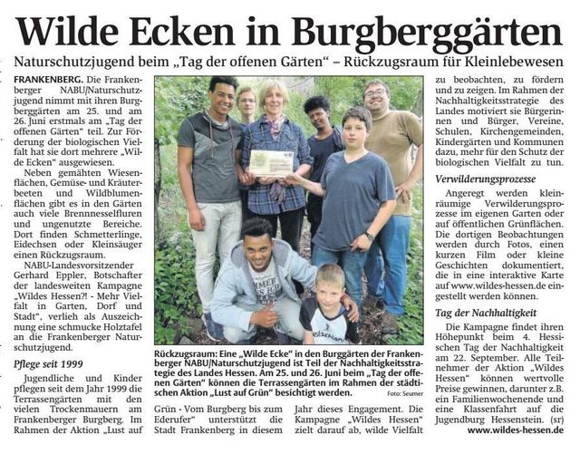 Pressebericht HNA vom 22.06.2016