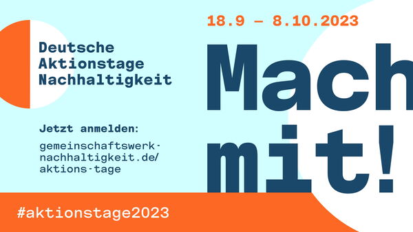 KeyVisual Deutsche Aktionstage Nachhaltigkeit