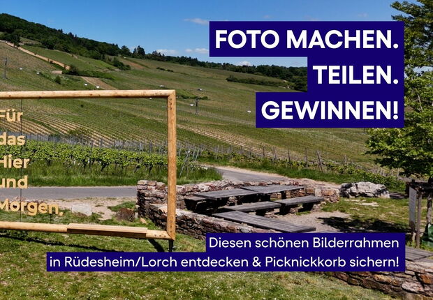 Fotowettbewerb Klimaplan Hessen - Bilderrahmen in Rüdesheim/Lorch