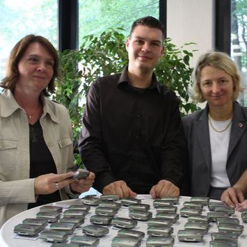 Infostand mit Schrittzählern