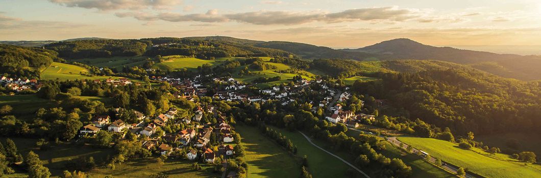 Landschaftsaufnahme einer Kommune