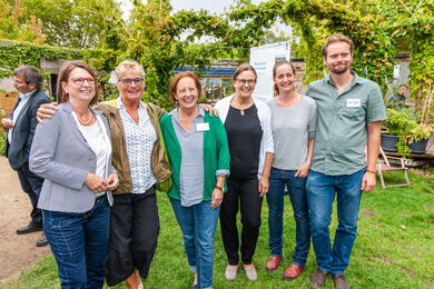 Ministerin Hinz in der "Klause" Darmstadt, Foto: Albrecht Haag