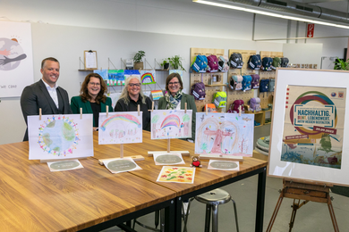 Beim Malwettbewerb der klimaneutralen Firma Lässig GmbH in Babenhausen zeigten 5- bis 8- Jährige ihre Zukunftsvisionen für unseren Planeten.