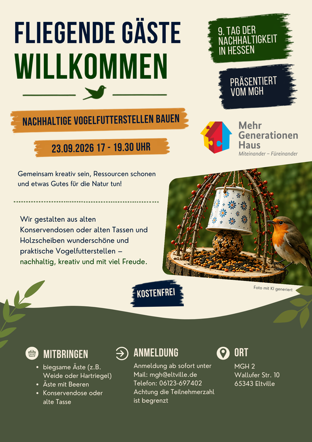 Fliegende Gäste willkommen