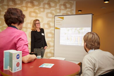 PowerPoint-Karaoke während der Mittagspause