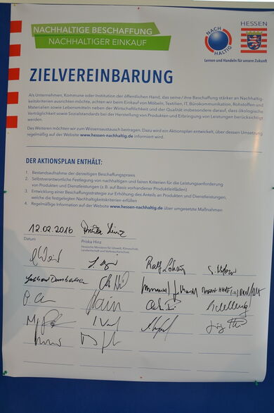 Zielvereinbarung Nachhaltige Beschaffung