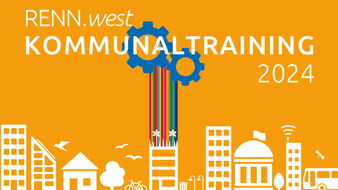 Logo RENN.west Kommunaltrainings 2024