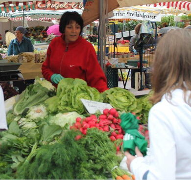 Nachhaltiger Einkauf auf dem Markt