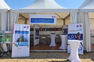 Infostand der Nachhaltigkeitsstrategie