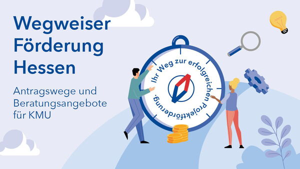 Titelblatt - Flyer Wegweiser Förderung Hessen