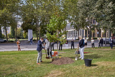 Das Finanzministerium Hessen pflanzt einen Baum für die Zukunft © Thomas Dickhardt-Wagner
